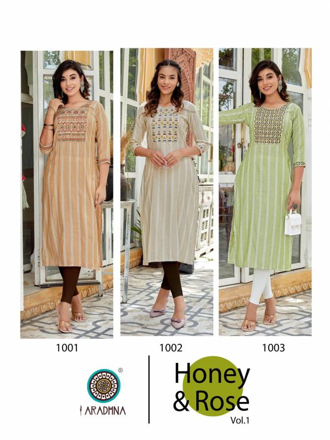 Honey Rose 1 Fancy Designer Ethnic Wear Kurtis Collection